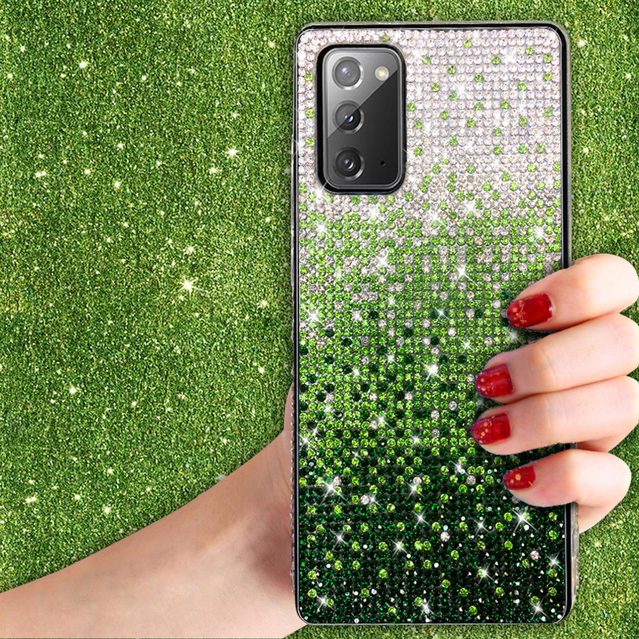 Reiko Design Diamond Case For SAMSUNG GALAXY NOTE 20 In Green